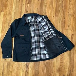 M’s Obermeyer Waxed Canvas Jacket, Black “Medium”